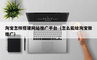 渠县淘宝怎样搭建网站推广平台（怎么能给淘宝做推广）